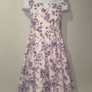 btween Purple Floral Kids Dress